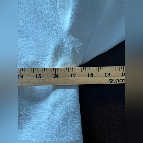 ZARA Bow Tie Short Jacket Blazer Linen Blend XS Faux Pockets Blogger Favourite - Picture 11 of 12